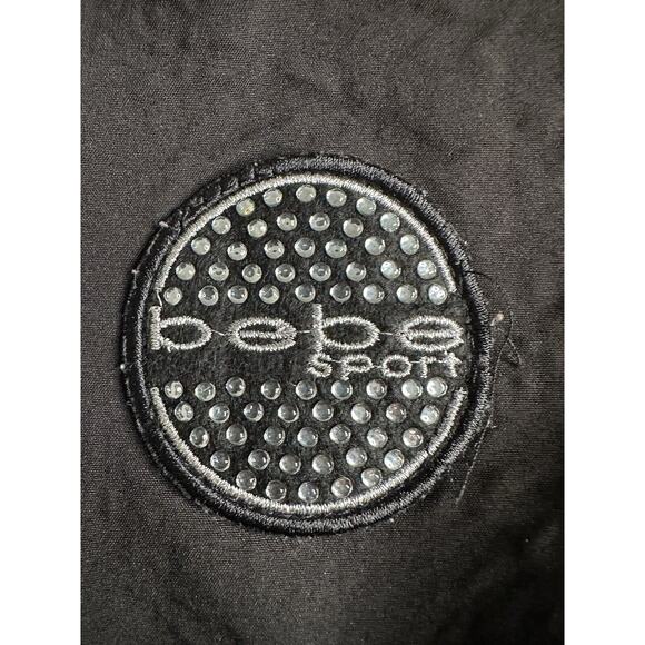 Bebe Sport Women's Quilted Puffer Black Fleece Jacket‎ 74299 Size Small - Picture 12 of 16